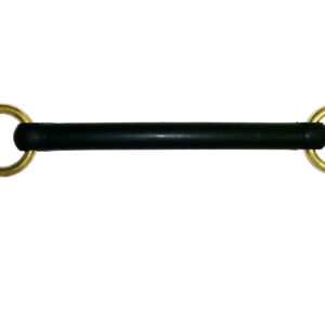 Rubber In Hand Bit with Brass Rings