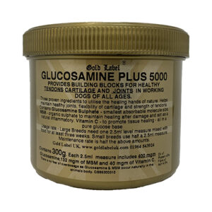 Gold Label Glucosamine Plus 5000 for dogs 300gm