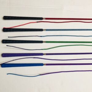 66" Two Colour Lunge Whips with Golf Handle Grip